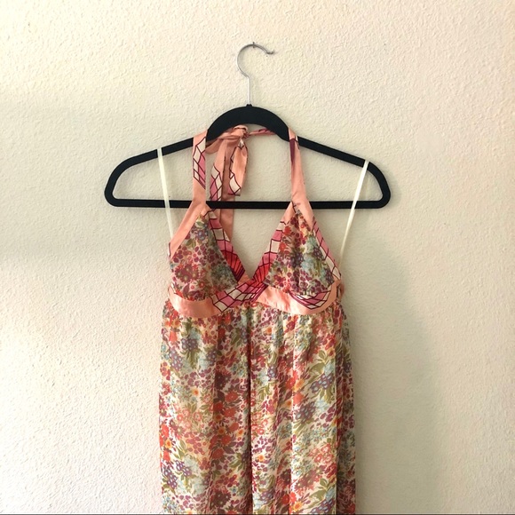 Kaitlyn Halter Floral Maxi Dress - Picture 2 of 4